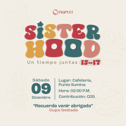 SISTER HOOD un tiempo juntas 15-17